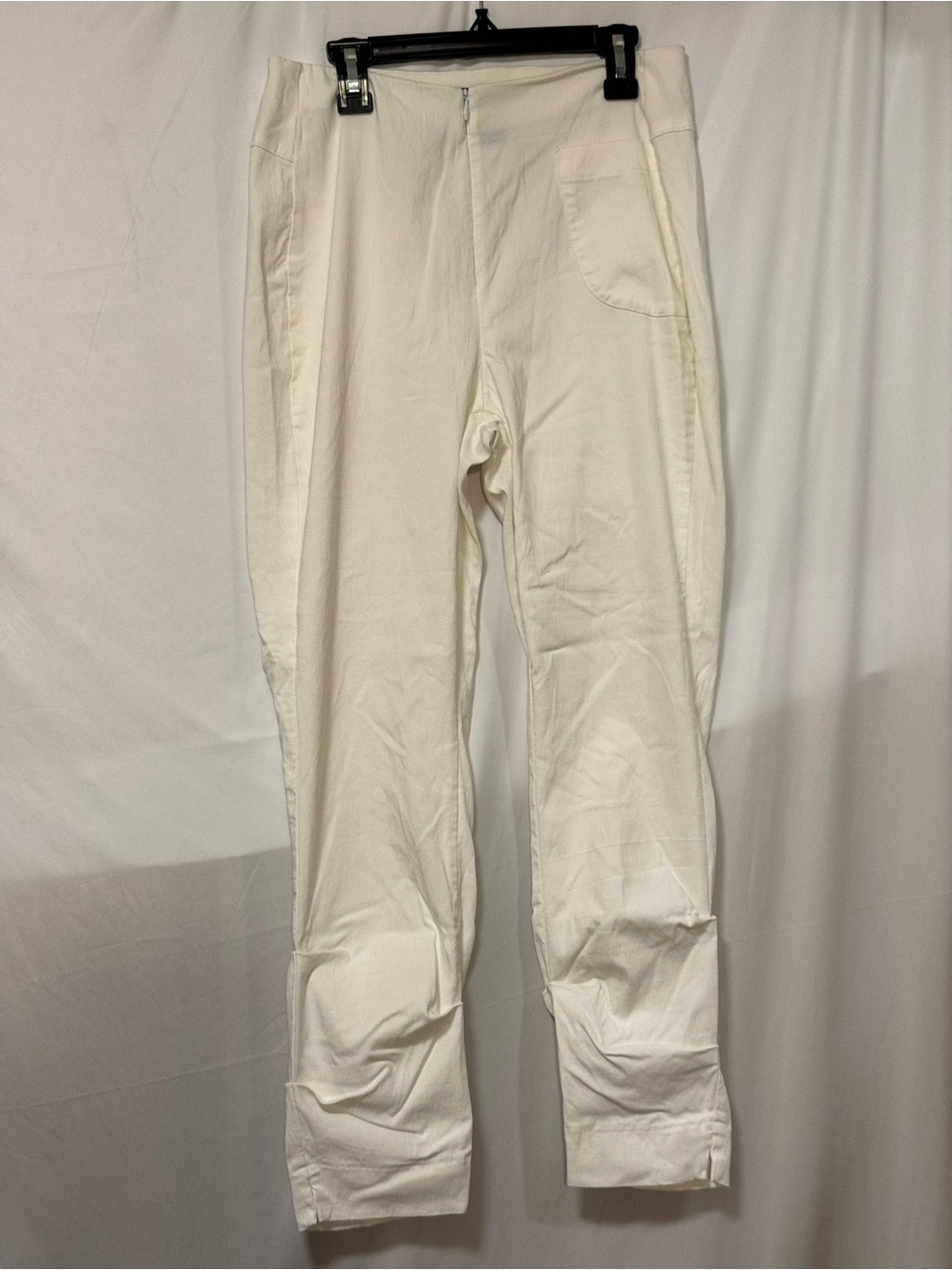 Porto Cream Stretch Casual Slim Pants boutique